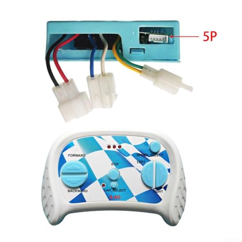 Aprilsunnyzone RC Kinder-Auto-Steuerung mit 2,4 G Fernempfänger (5-poliger B-Set) von Aprilsunnyzone