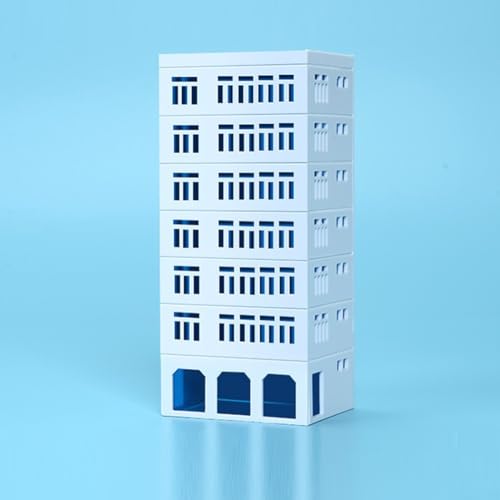 Bahn Eisenbahn N Scale Gebäude Modell Büro Wohnung DIY Kit für Szenenlayout und Modelleisenbahnen (G07) von Aprilsunnyzone