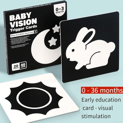 Interaktive Lernkarten für Babys fördern visuelle Verfolgung und kognitive Fähigkeiten (Phase 1) von Aprilsunnyzone