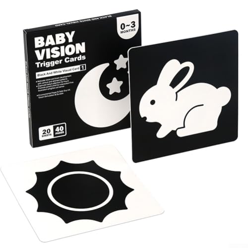 Interaktive Lernkarten für Babys fördern visuelle Verfolgung und kognitive Fähigkeiten (Phase 2) von Aprilsunnyzone