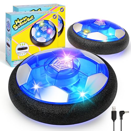 Apritsce Air Power Fußball, 2 Stück LED Hover Soccer Ball, Wiederaufladbar Indoor Fussball mit Anti-Aufprall Design, Kinderspielzeug, Geschenke ab 3 4 5 6 7 8 9 10 Jahre Jungen Apritsce Air Power Fußball, 2 Stück LED Hover Soccer Ball, Wiederaufladbar Indoor Fussball mit Anti-Aufprall Design, Kinderspielzeug, Geschenke ab 3 4 5 6 7 8 9 10 Jahre Jungen von Apritsce