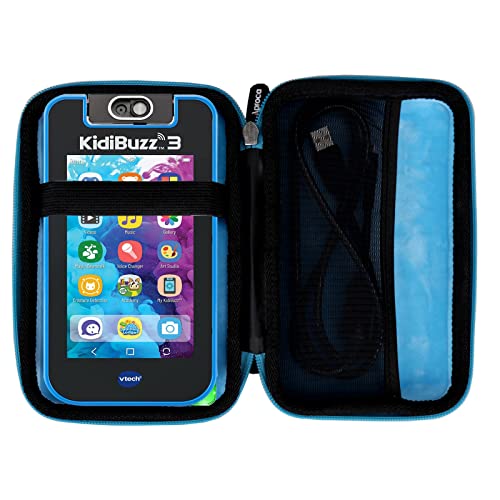 Aproca Hartschalen-Reisetasche für VTech KidiBuzz Black - Inner Blue von Aproca