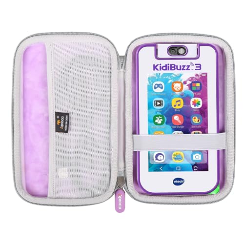 Aproca Hartschalen-Reisetasche für VTech KidiBuzz Black - Inner Pink von Aproca