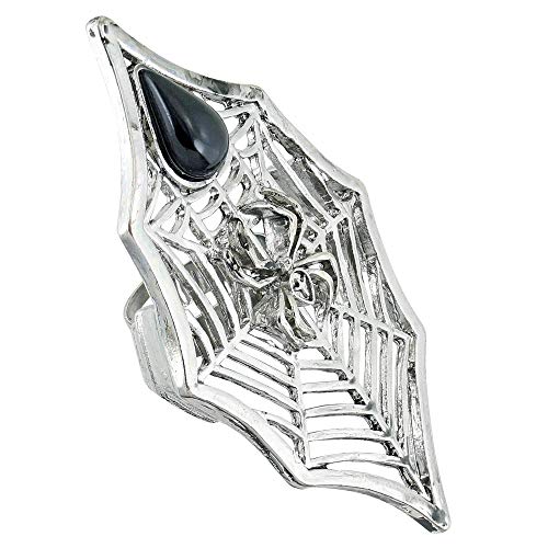 Aptafêtes – ac2207 – Ring Spinnennetz mit Stein schwarz Aptafêtes – ac2207 – Ring Spinnennetz mit Stein schwarz von Aptafêtes