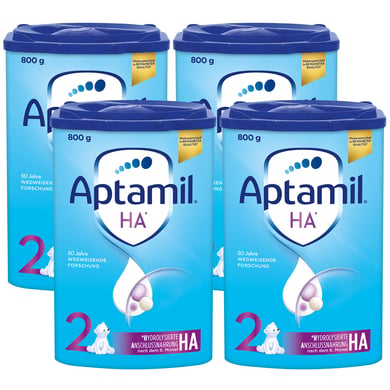 Aptamil Folgemilch HA 2 mit hydrolisiertem Eiweiß 4 x 800 g nach dem 6. Monat von Aptamil