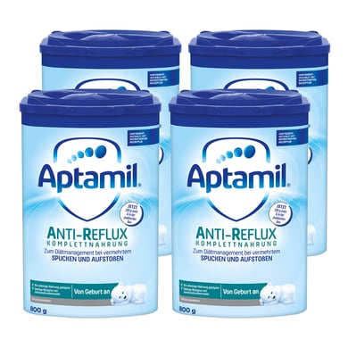 Aptamil Komplettnahrung Anti-Reflux 4 x 800 g ab der Geburt von Aptamil