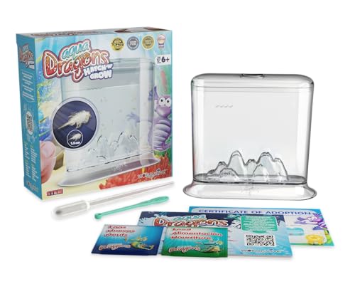 Aqua Dragon Underwater World Aquatic Pets, STEM-Lernspielzeugset, lebende Haustiere ausbrüten und wachsen Lassen, Eier, Futter, Löffel, Lupe, für Kinder ab 6 Jahren, 17 x 6 x 18 cm Aqua Dragon Underwater World Aquatic Pets, STEM-Lernspielzeugset, lebende Haustiere ausbrüten und wachsen Lassen, Eier, Futter, Löffel, Lupe, für Kinder ab 6 Jahren, 17 x 6 x 18 cm von Aqua Dragons