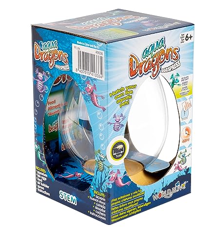 Aqua Dragons |Underwater World Eggspress | Educational STEM Toy, Aquarium Set, Grow an Easy Pet für Kinder - Inklusive Tank, Futter, Eier, Fütterungslöffel & Pipette- Türkis von Aqua Dragons