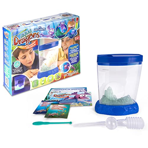 Aqua Dragons Farbwechsel Deluxe mit LED | pädagogisches STEM-Spielzeug, Aquarium-Set, einfaches Haustier für Kinder züchten - inklusive Tank, Futter, Eier, Fütterungslöffel & Pipette Aqua Dragons Farbwechsel Deluxe mit LED | pädagogisches STEM-Spielzeug, Aquarium-Set, einfaches Haustier für Kinder züchten - inklusive Tank, Futter, Eier, Fütterungslöffel & Pipette von Aqua Dragons