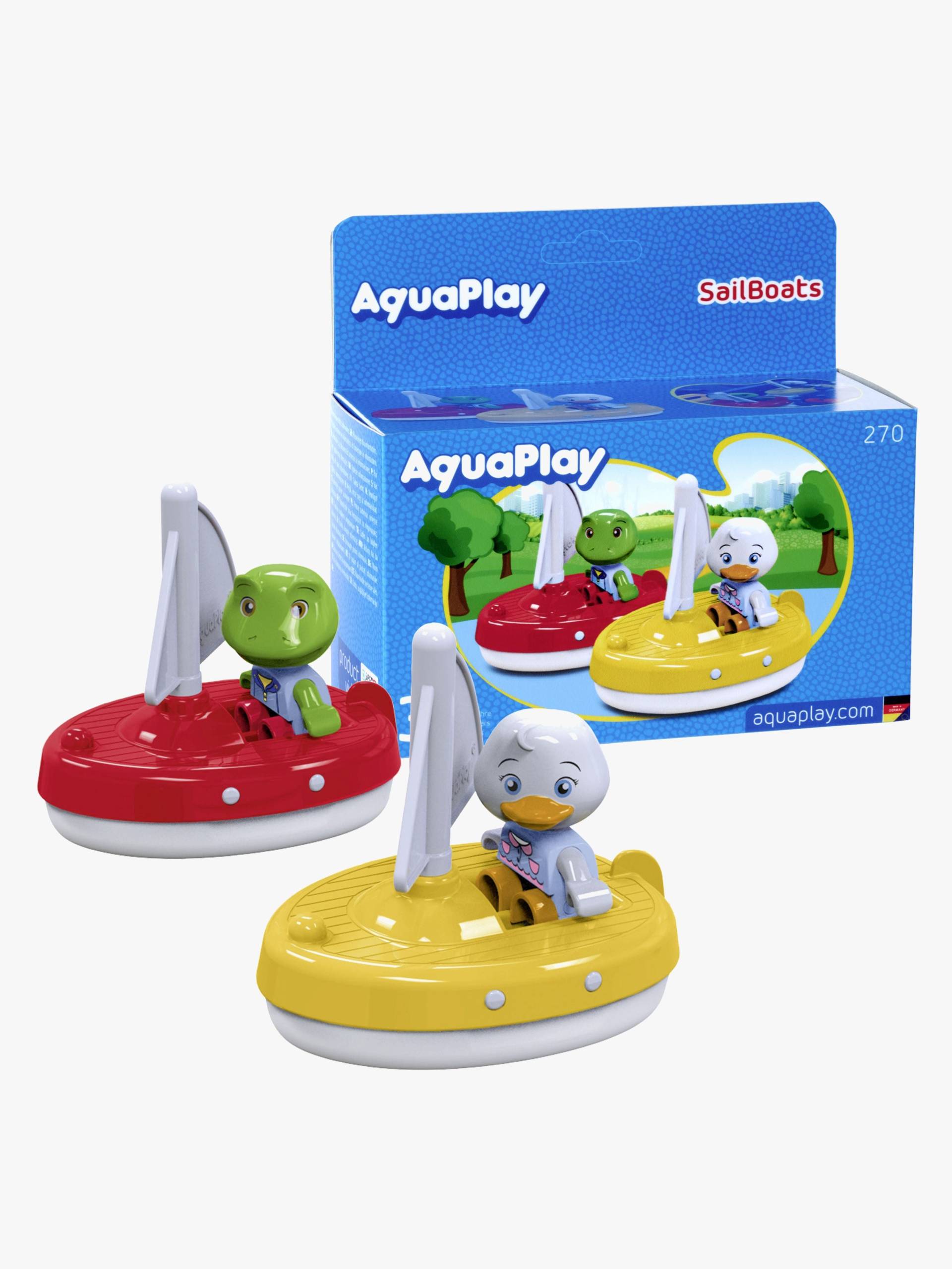 AquaPlay Badespielzeug 2 Segelboote + 2 Figuren von AquaPlay