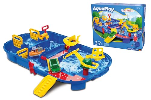 Aquaplay 8700001516 - Wasserbahn Set "Schleusenbox", 27-teilig von AquaPlay