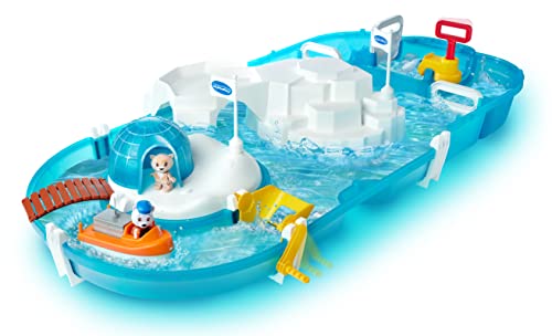 AquaPlay - Polar - Wasserbahn mit Eisberg, Stausee und Rampe für einen Wasserfall, inklusive Spielfigur Olivia mit Farbwechsel-Funktion, für Kinder ab 3 Jahren 8700001522 Türkis von AquaPlay