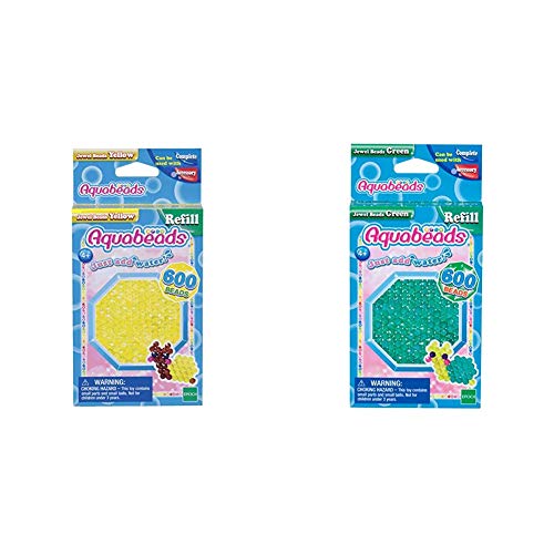 Aquabeads 32688 Glitzerperlen Bastelperlen nachfüllen gelb & 32698 Glitzerperlen Bastelperlen nachfüllen grün Aquabeads 32688 Glitzerperlen Bastelperlen nachfüllen gelb & 32698 Glitzerperlen Bastelperlen nachfüllen grün von Aquabeads