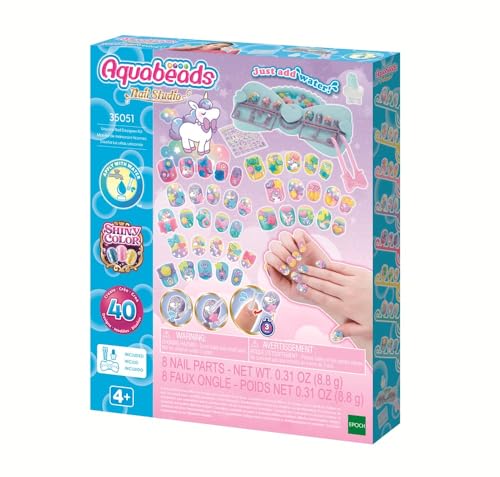 Aquabeads - 35051 Nagelstudio Design Kit Magische Einhörner, Kreatives Nageldesign, Bastelset für Beautyfans, kindersicher, ohne Bügeln oder Kleben, für Kinder ab 4 Jahren Aquabeads - 35051 Nagelstudio Design Kit Magische Einhörner, Kreatives Nageldesign, Bastelset für Beautyfans, kindersicher, ohne Bügeln oder Kleben, für Kinder ab 4 Jahren von Aquabeads