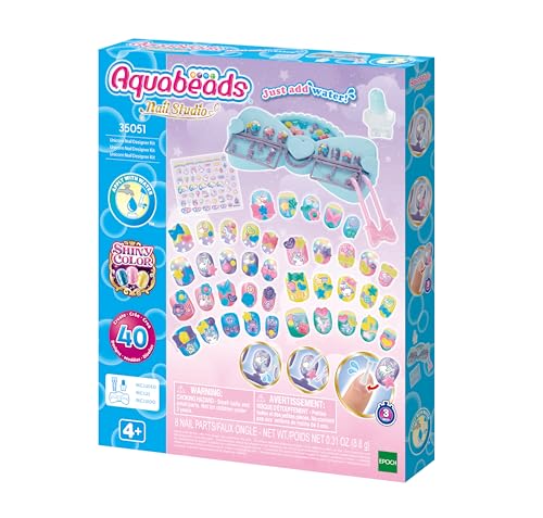Aquabeads - 35051 Unicorn Nail Designer Kit - Arts & Crafts Bead Activity Toy von Aquabeads