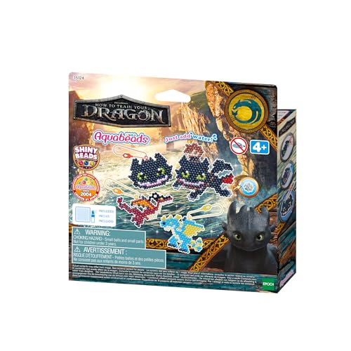 Aquabeads - 35124 HOW TO TRAIN YOUR DRAGON Craft Kit - Arts & Crafts Bead Activity Toy von Aquabeads