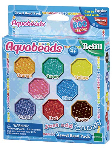 Aquabeads 79178 Glitzerperlen - Nachfüllset , 800 Stück (1er Pack) von Aquabeads