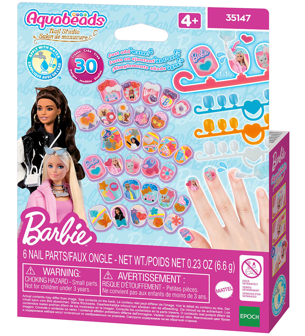 Aquabeads Nagelset - Barbie - Nageldesignerin - Aquabeads - One Size - Kreatives Spielset von Aquabeads