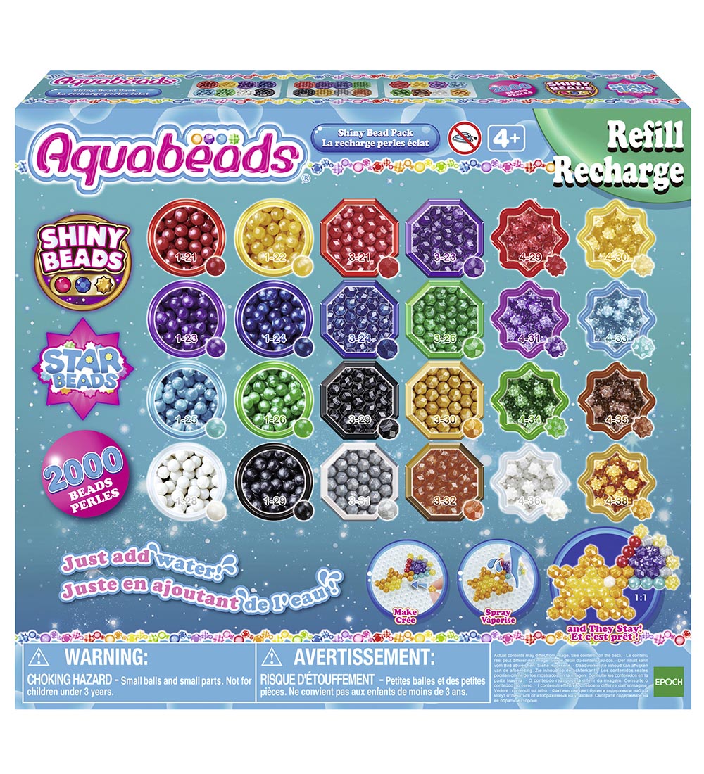 Aquabeads Perlen - 2000+ st. - Glänzendes Perlenpaket - Aquabeads - One Size - Perlen von Aquabeads