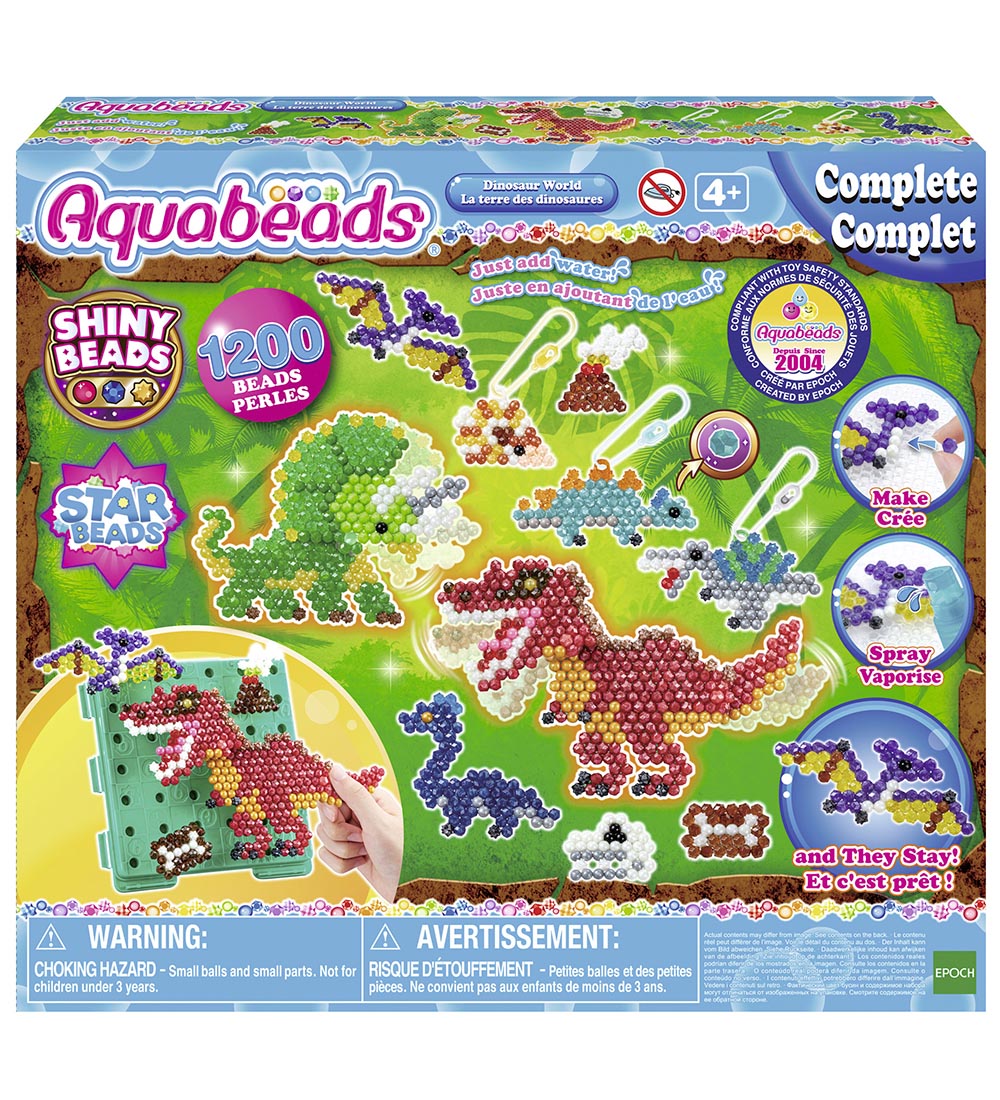 Aquabeads Perlenset - 1200+ st. - Dinosaur World - Aquabeads - One Size - Perlen von Aquabeads