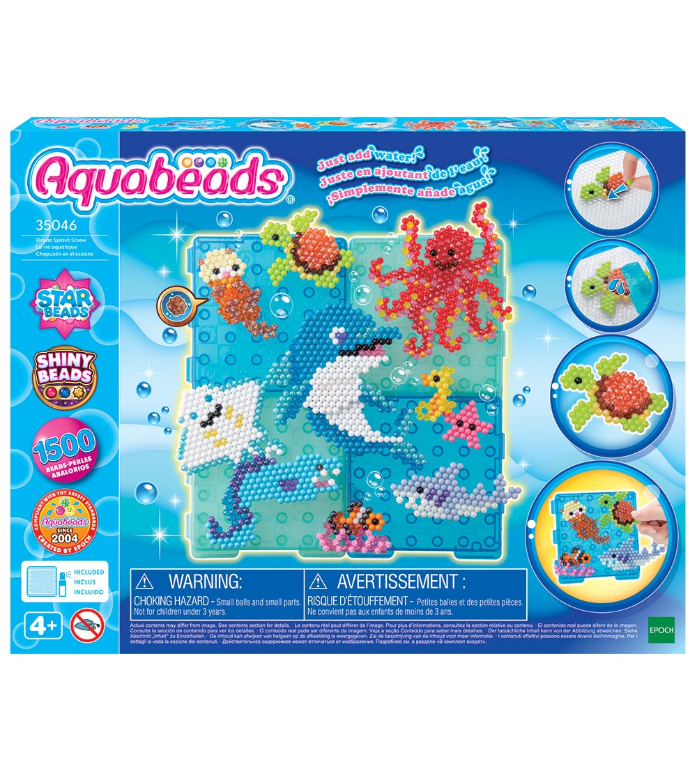 Aquabeads Perlenset - 1500 st. - Ocean Splash Scene - Aquabeads - One Size - Perlen von Aquabeads