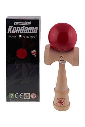 Aquamarine Games CP019 Kendama Gemeinschaft, rot, 18,5 x 7,5 x 5,7 cm von Aquamarine Games