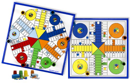 Aquamarine Games – Ludo für 4 und 6 Spieler, Brettspiel (compudid cpes02) von Aquamarine Games