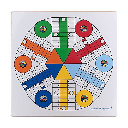 Aquamarine Games - Jug Board, doppelseitig, 40 x 40 cm, für 4 und 6 Spieler (CP027), Mehrfarbig, NO-Value (Hersteller) von Aquamarine Games