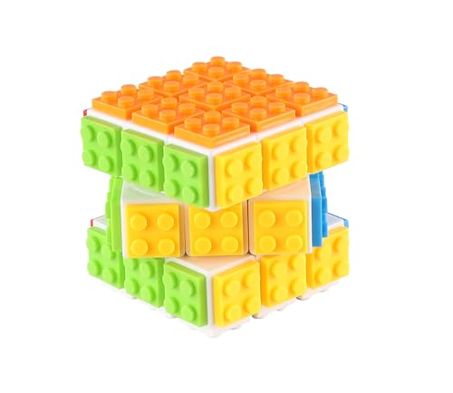 Aquamarine games Building Cube, Blau, Grün, Rot, Orange, Schwarz und Gelb, 7 x 7 cm (CP126) von Aquamarine Games