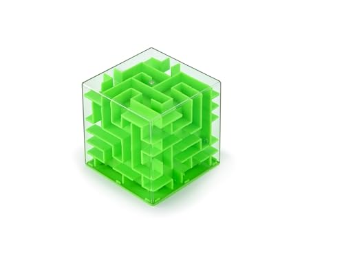 Aquamarine games Labyrinth (CP119) Puzzle, Grün und Gelb, 8 x 8 cm von Aquamarine Games