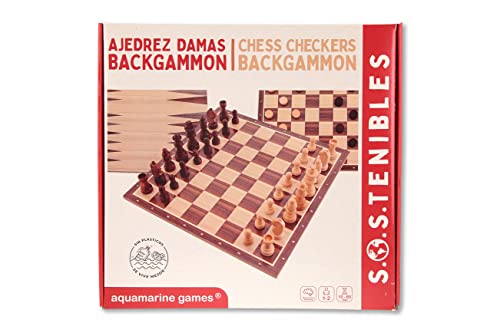 Damas Backgammon Schachbrett von Aquamarine Games