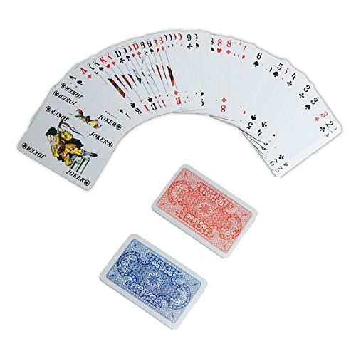 Aquariumpflanzen.net Romme Spielkarten, 55 Blatt (Blau) Canasta Bridge von Aquariumpflanzen.net
