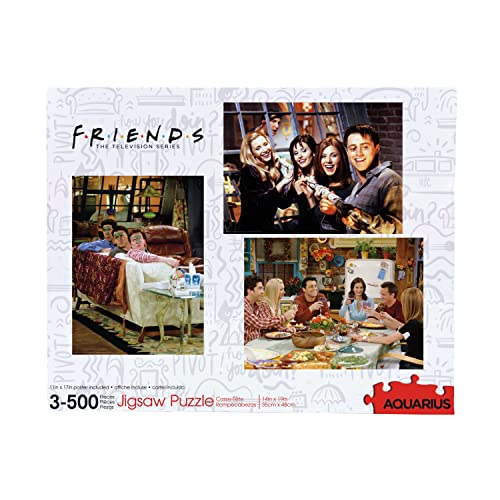 Aquarius 62005 3er-Set Freunde Puzzles 500 Teile von AQUARIUS