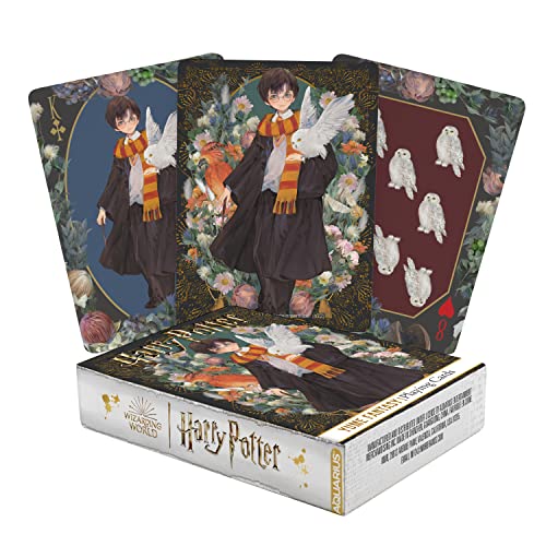 AQUARIUS Harry Potter Spielkarten – Harry Potter Themed Deck of Cards for Your Favorite Card Games - Officially Licensed Harry Potter Merchandise & Collectibles, Brown, White, Orange, 2.5 x 3.5 von AQUARIUS
