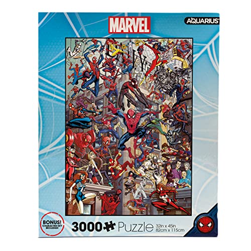 AQUARIUS Marvel Spider-Man Heroes Puzzle (3000 Teile Puzzle) – Offiziell Lizenziertes Marvel Comics Merchandise & Collectibles – blendfrei – präzise Passform – 81,3 x 114,4 cm von AQUARIUS