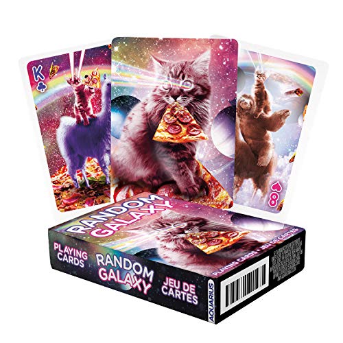AQUARIUS Random Galaxy Playing Cards - Sloths, Llamas, Cats, Lasers and More - Themed Deck of Cards for Your Favorite Card Games - Officially Licensed DC Comics Batman Merchandise & Collectibles von AQUARIUS