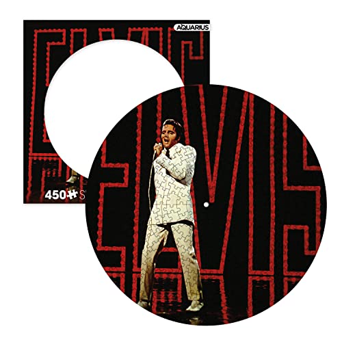 Aquarius 20411315408 68 Comeback Special Record Disc (450 Piece Jigsaw Puzzle) -Officially Licensed Elvis Presley Merchandise & Collectibles-Glare Free-Precision Fit-12 x 12 Inches von AQUARIUS