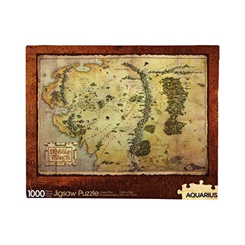 Aquarius 65388 The Hobbit Mittelerd-Karte 1000 Teile Puzzle 710 mm x 510 mm, Mehrfarbig von AQUARIUS