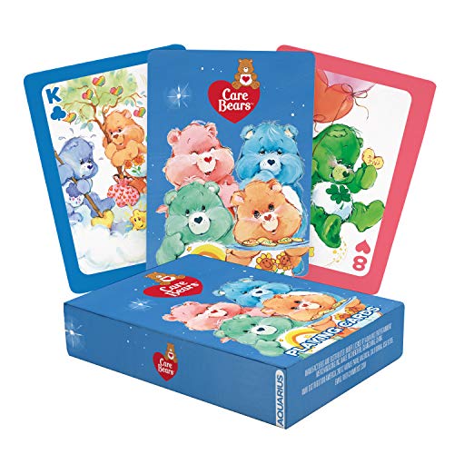 AQUARIUS Care Bears Playing Cards - Care Bears Themed Deck of Cards for Your Favorite Card Games - Officially Licensed Care Bears Merchandise & Collectibles - Poker Size with Linen Finish von AQUARIUS