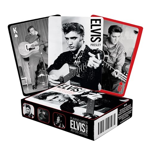 Aquarius Elvis - Black and White Playing Cards Deck von AQUARIUS