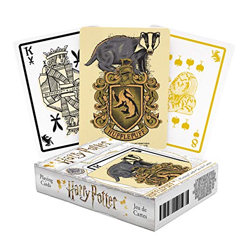 Aquarius Harry Potter Spielkarten Hufflepuff, Mehrfarbig, 52440 von AQUARIUS