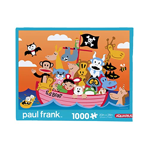 Aquarius Paul Frank Piratenschiff-Puzzle (1000 Teile Puzzle) blendfrei pr zise Passform praktisch kein Puzzle-Staub offiziell Lizenziertes Paul Frank Merchandise & Sammlerst cke 50,8 x 71,1 cm von AQUARIUS
