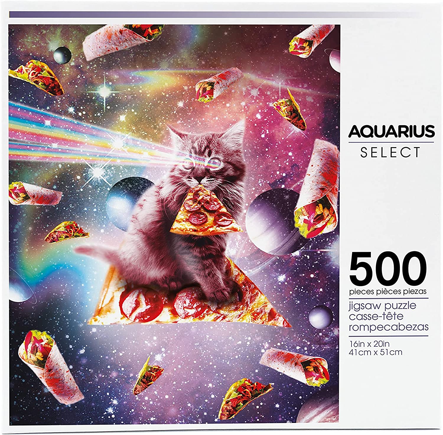 Aquarius Random Galaxy Cat Pizza 500 Teile Puzzle Aquarius-Puzzle-62522 von Aquarius