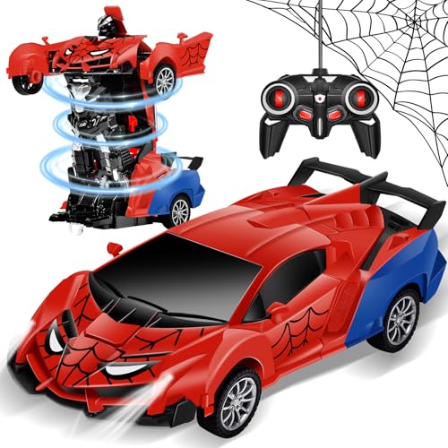 Aragallant Ferngesteuertes Auto Roboter, Transformator Spielzeug für Junge Mädchen ab 3 4 5 6 7 8 9+ Jahre, RC Auto Roboter für Kinder Geburtstags Weihnachten Geschenke, Spider Ferngesteuertes Auto Aragallant Ferngesteuertes Auto Roboter, Transformator Spielzeug für Junge Mädchen ab 3 4 5 6 7 8 9+ Jahre, RC Auto Roboter für Kinder Geburtstags Weihnachten Geschenke, Spider Ferngesteuertes Auto von Aragallant