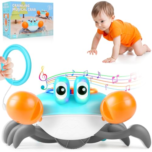 Aragallant Krabbe Baby Spielzeug, Elektronische Krabbel Krabbe ab 6 7 8 9 10 Monate, Sensorische Krabbelspielzeug mit Musik und Hindernisvermeidung, Tummy Time Toys Geschenke für Kinder Junge Mädchen Aragallant Krabbe Baby Spielzeug, Elektronische Krabbel Krabbe ab 6 7 8 9 10 Monate, Sensorische Krabbelspielzeug mit Musik und Hindernisvermeidung, Tummy Time Toys Geschenke für Kinder Junge Mädchen von Aragallant