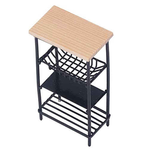 1:12 Puppenhaus Miniatur Küchenregal Kreative Simulation Handgefertigtes Lagerregal für die Küchendekoration 1:12 Puppenhaus Miniatur Küchenregal Kreative Simulation Handgefertigtes Lagerregal für die Küchendekoration von Aramox