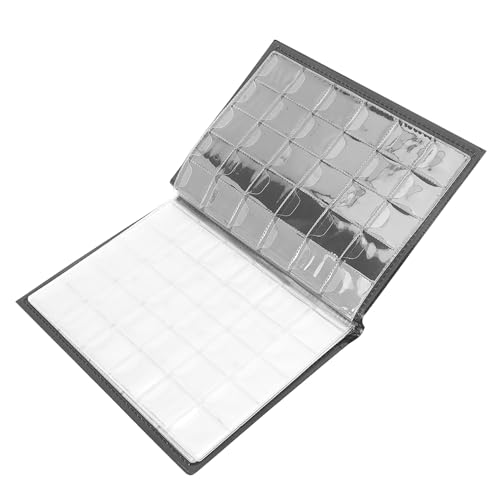 Aramox 250 Taschen Münzalbum Collecting Book Coin Collection Holder Coin -Speicherordner mit 10 Seiten 250 Taschen für Münzen -Token Medaillen Abzeichen (Brown) von Aramox