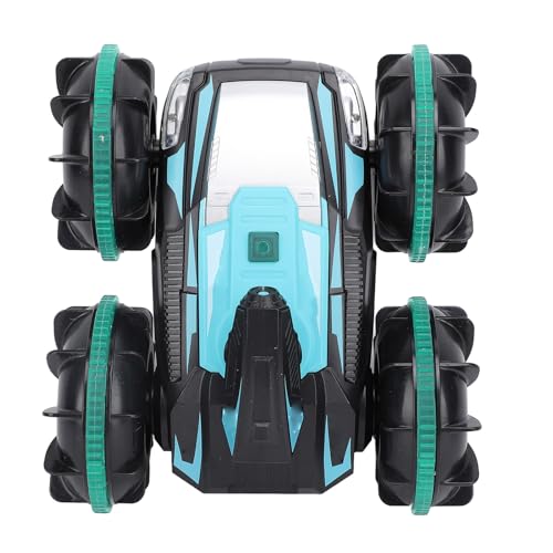 Aramox Amphibien -RC -Fahrzeug, RC -Stunt -Fahrzeug 360 Grad Flip Doppelseitiges Fahren für Jungen und Mädchen ab 4 Jahren (Green) von Aramox