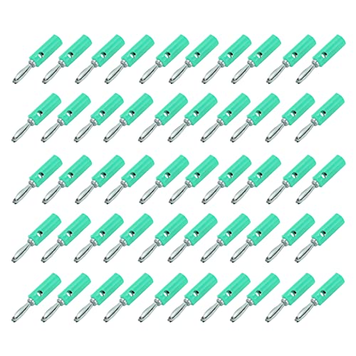 Aramox Bananenstecker JT?002 Bananen-Bananenstecker, Bananenstecker-Adapter, Stecker-Adaptertyp, Bananenstecker, Lötverkabelung, Lehrinstrument-Anschluss (Green) von Aramox