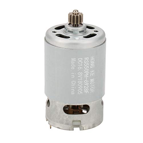 Aramox Brandneu, 12 Zähne Zahnrad Zweigeschwindigkeits -DC -Motor für Elektrische Bohrmaschinenmaschinen, Kleine Körper, Hohe Leistung, Geringes Geräusch, Geeignet für Elektrische (16,8 V) von Aramox